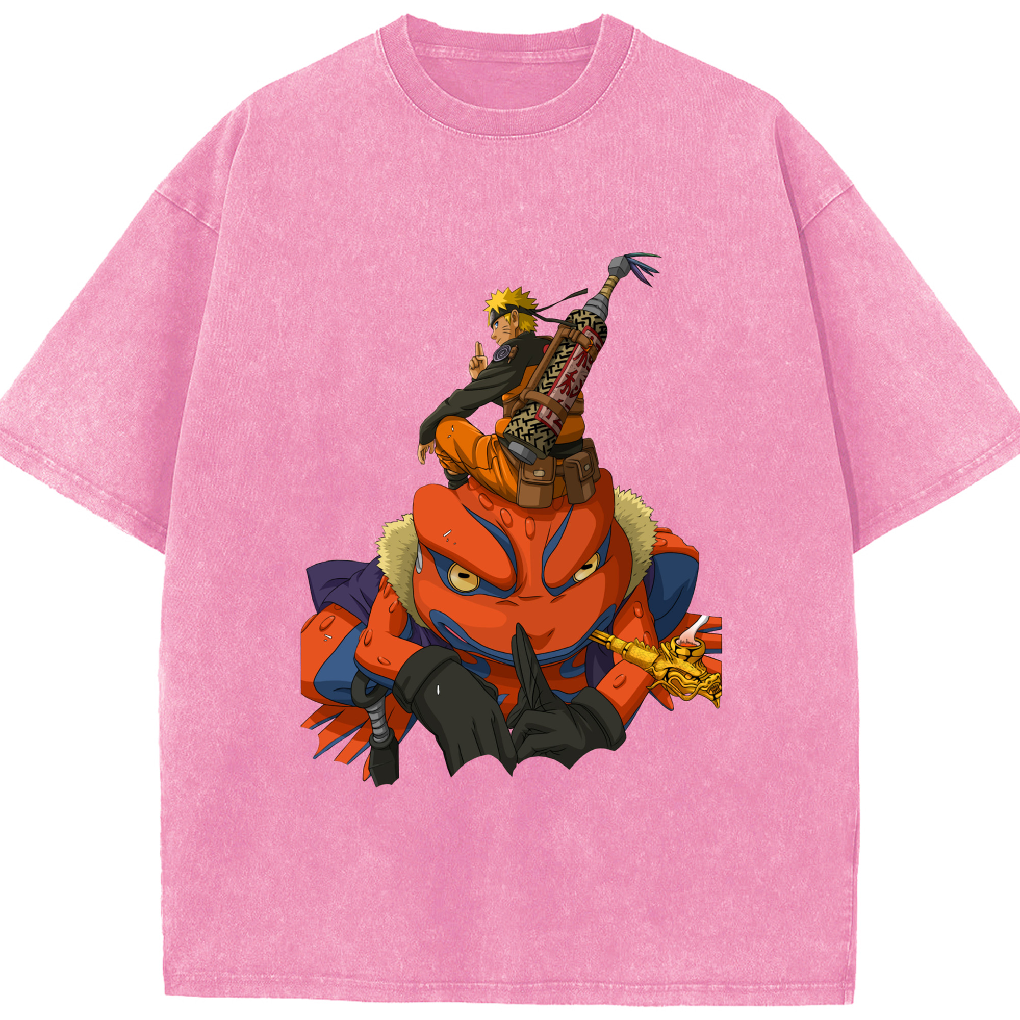 （画像用） NARUTO -ナルト- うずまき ナルト Uzumaki Naruto 綿100% ヴィンテージ風 半袖Tシャツ（フロントプリント）